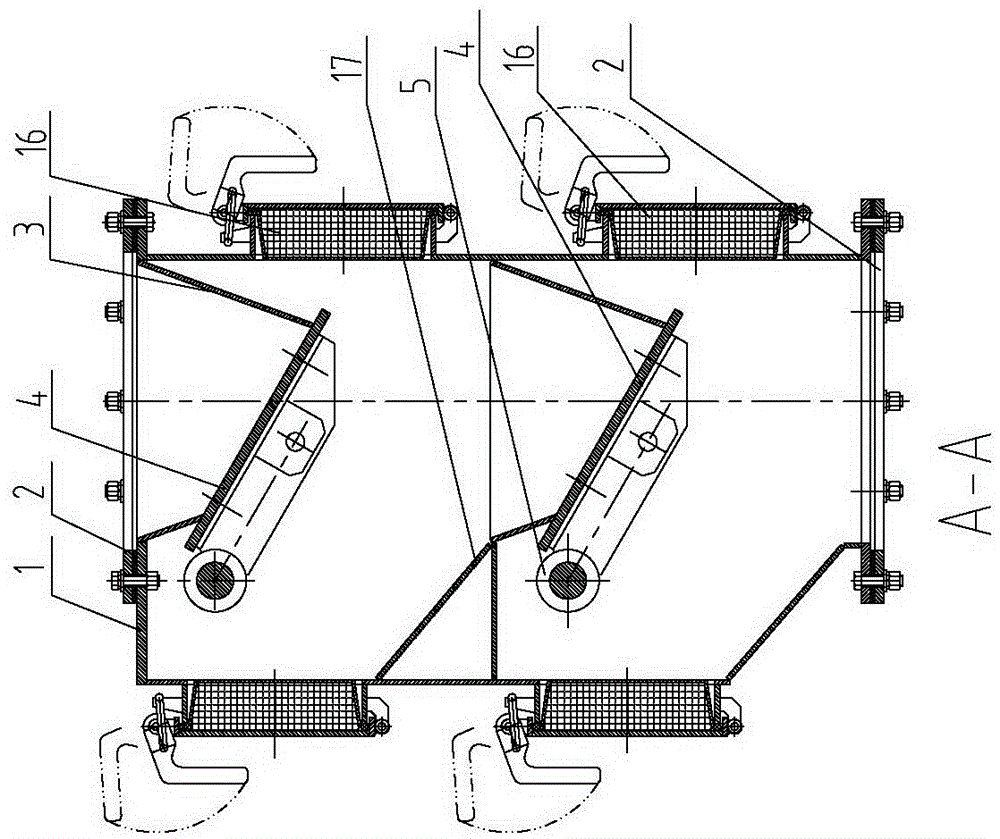 Electric double-valve-plate-door structure