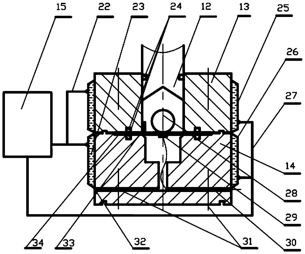 A high-pressure hydrogen-doped natural gas environmental material performance damage evaluation device