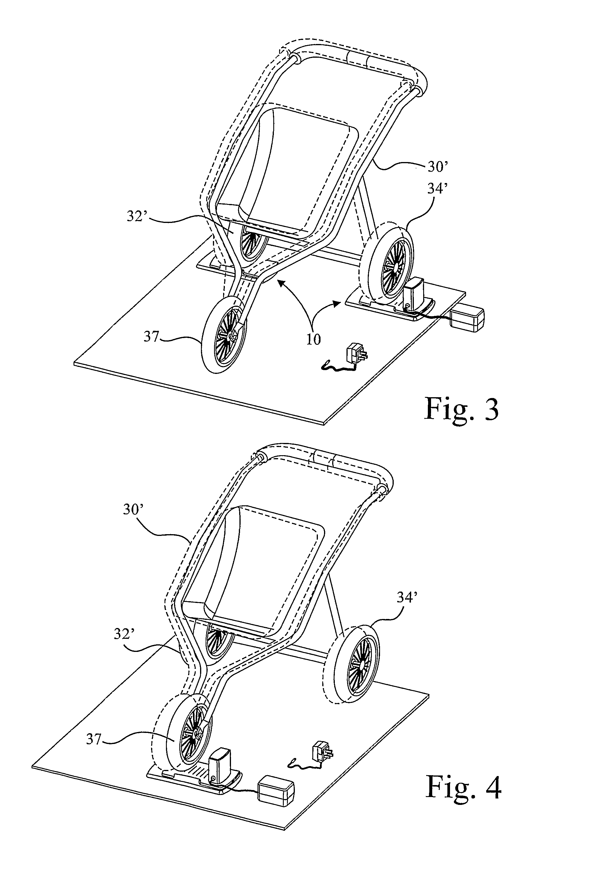 Infant stroller rocking device