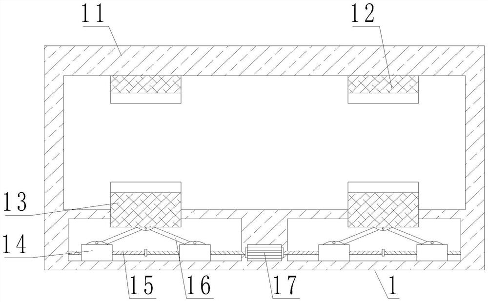 Straight-flow water gun mounting structure for fire fighting truck