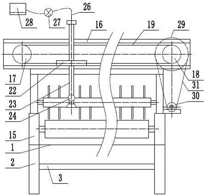 A reciprocating antistatic device