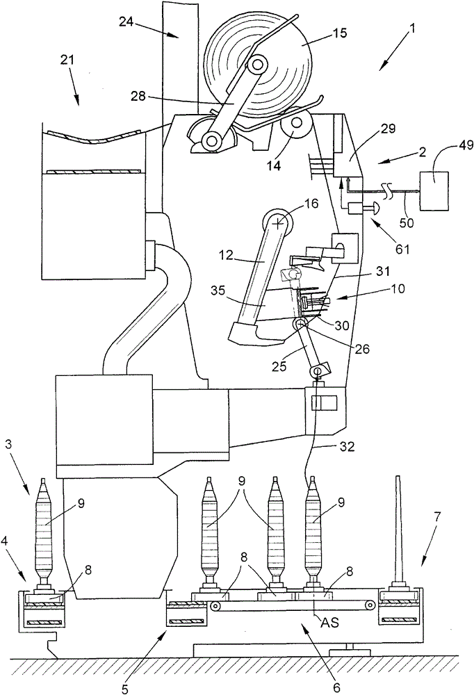 Method for calibrating the pivoting path of a yarn regulator and a yarn piecing device