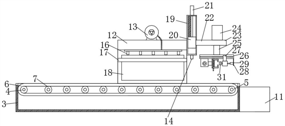 A hardware recovery device for in-mold injection products