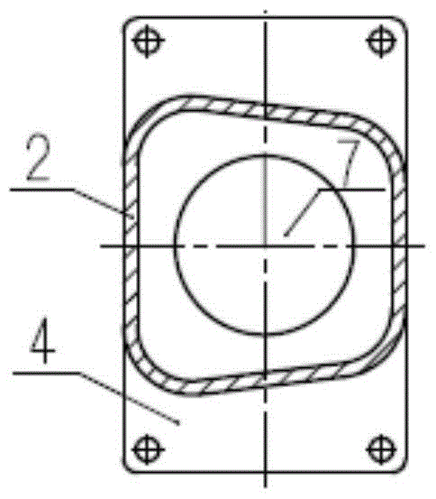 A main junction box support of an exdiic flameproof motor