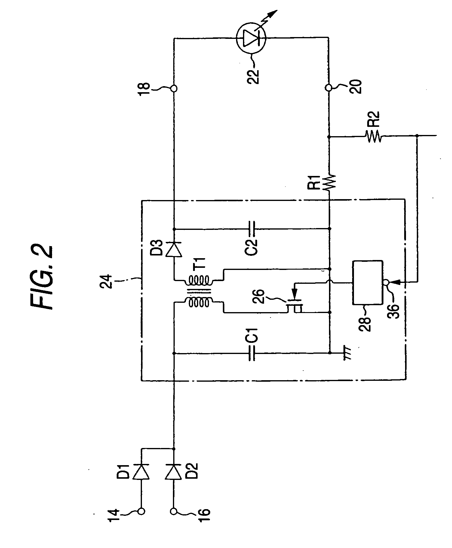 Lighting control circuit for vehicle lighting equipment