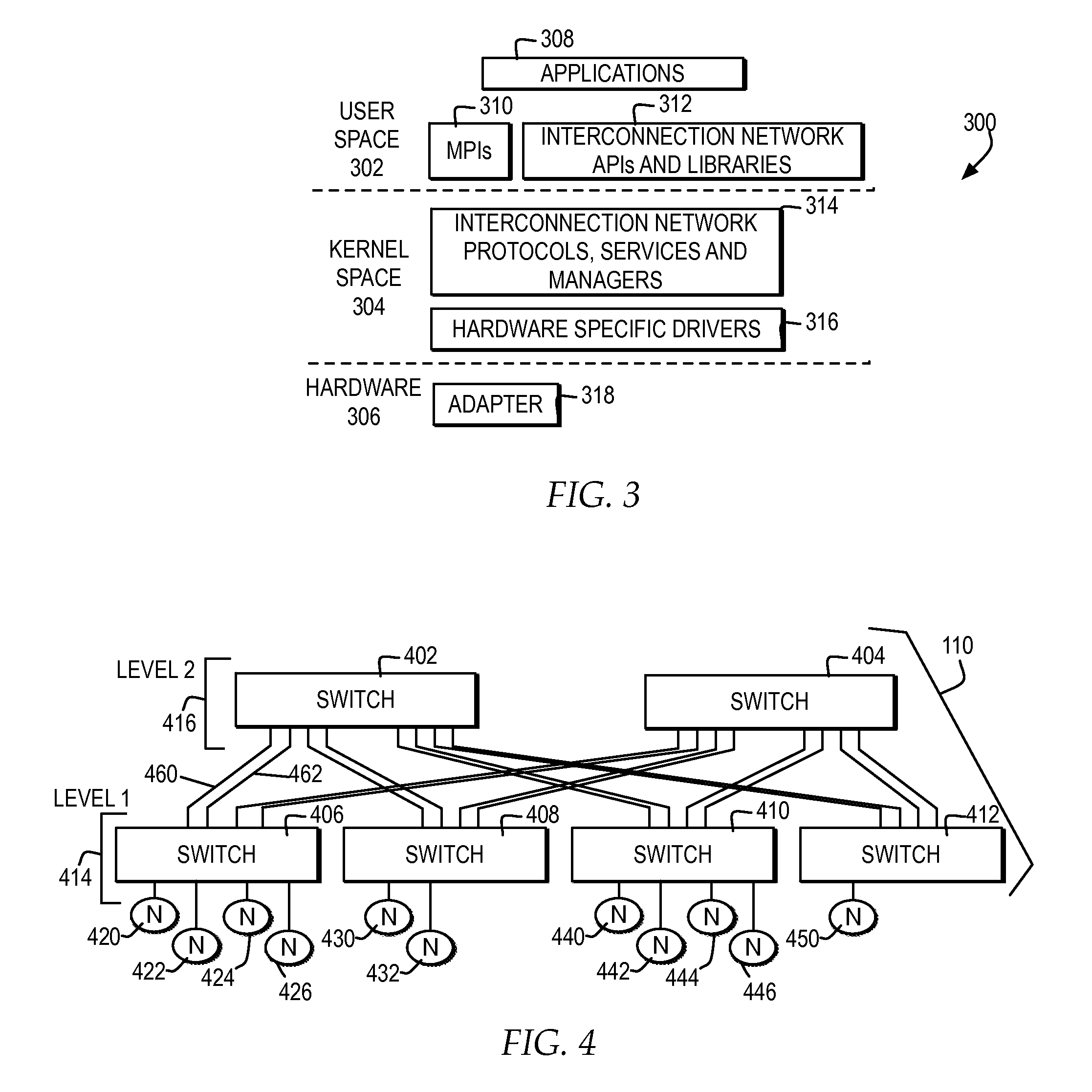 Contention free pipelined broadcasting within a constant bisection bandwidth network topology