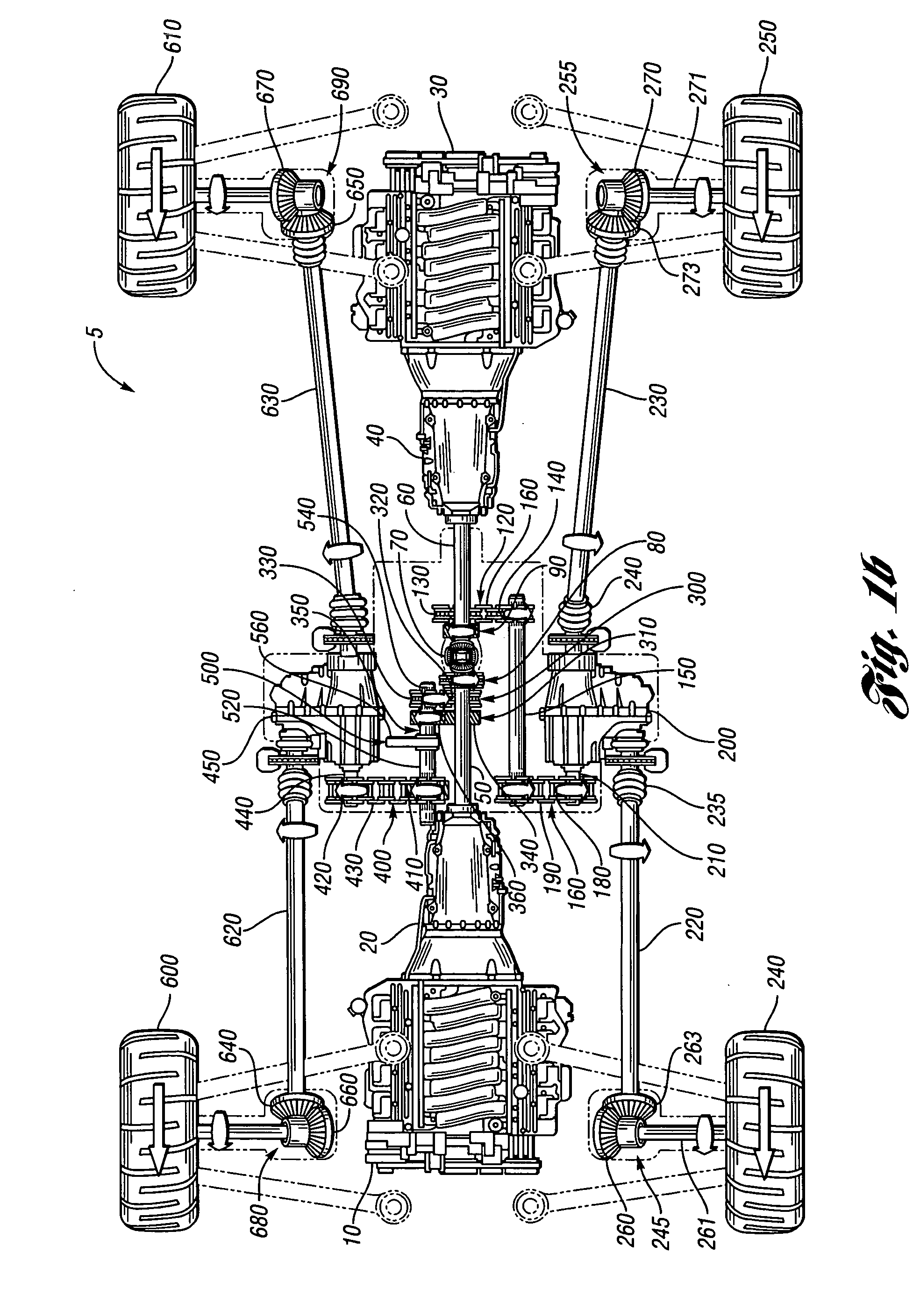 Axle arrangement for a vehicle