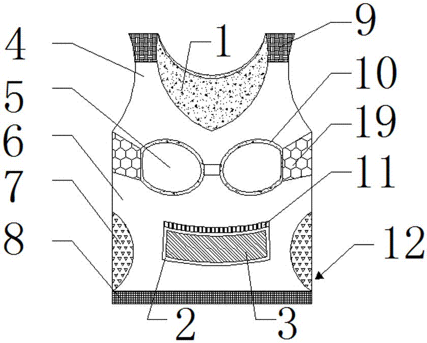 Female athletic underwear capable of adjusting temperature