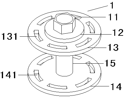 Error adjustable centering node for space grid structure