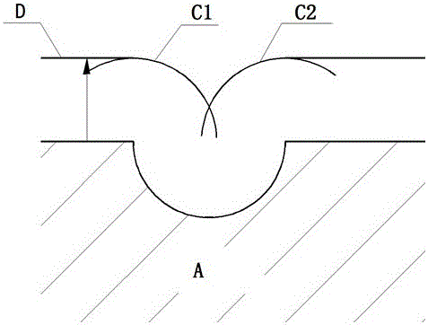 UG-based optimization method of planar-cavity small-curvature radius arc numerical control processing