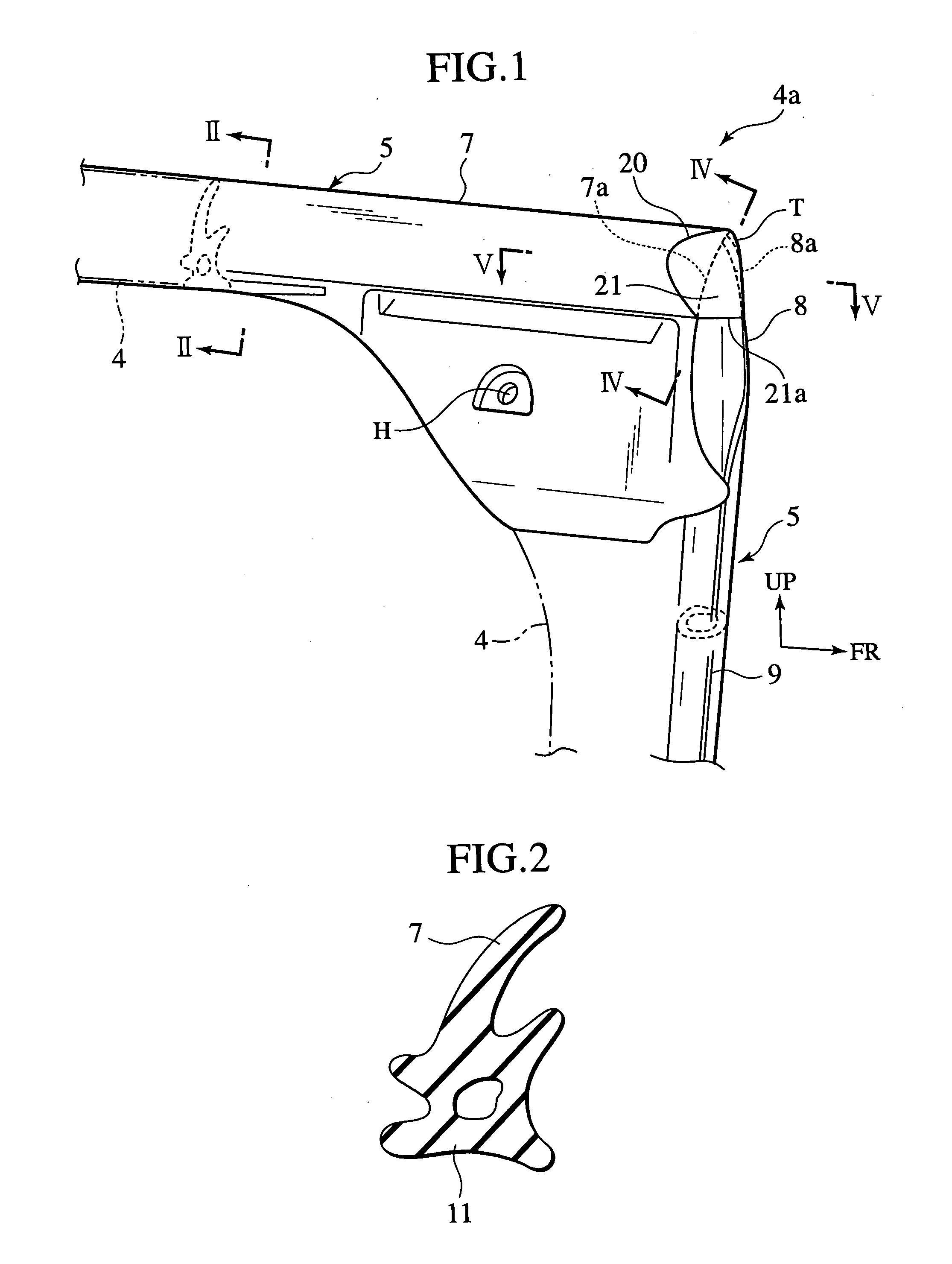 Seal structure for a vehicle