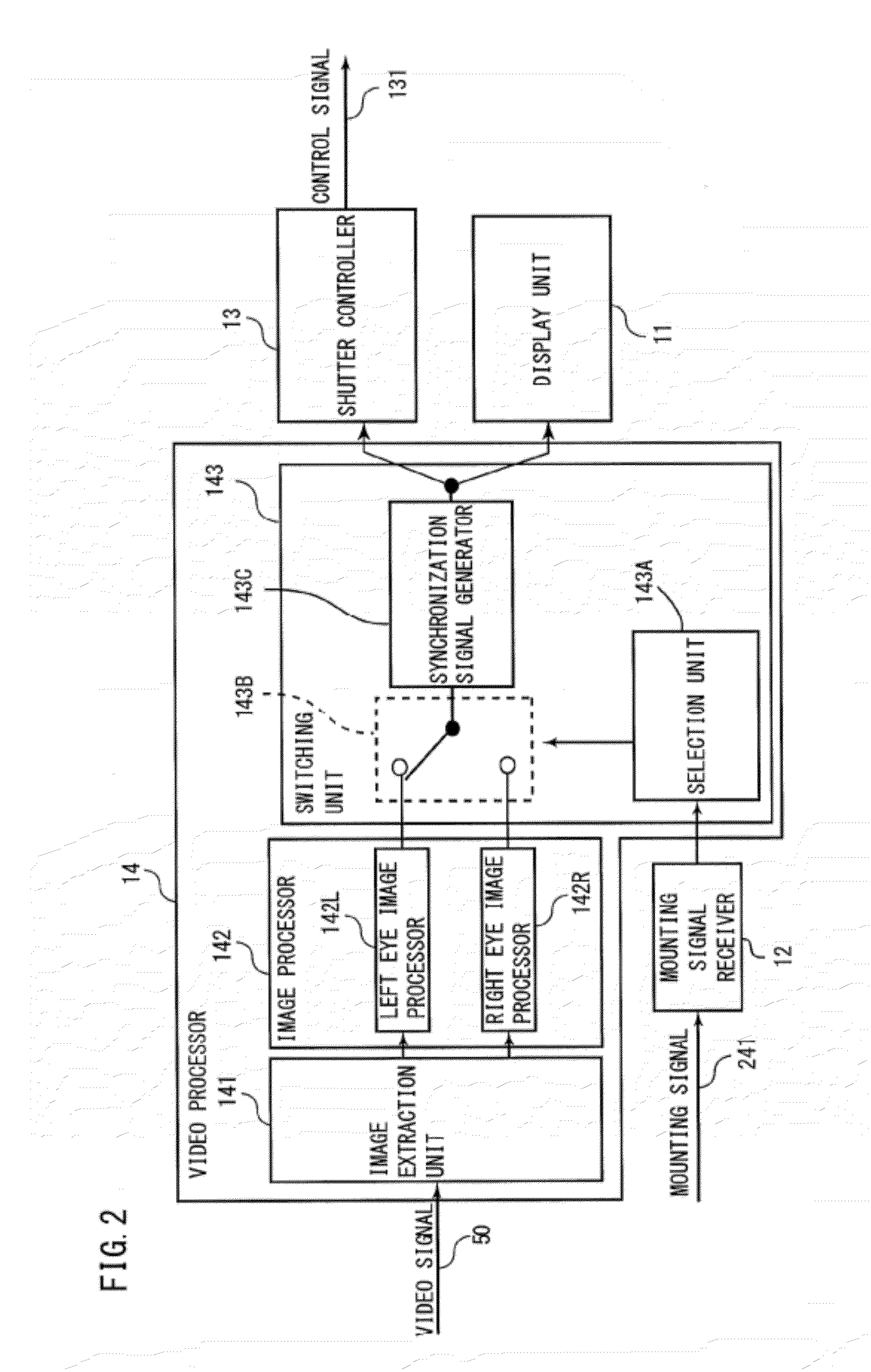 Image display device, vision aid and stereo image display system using the same