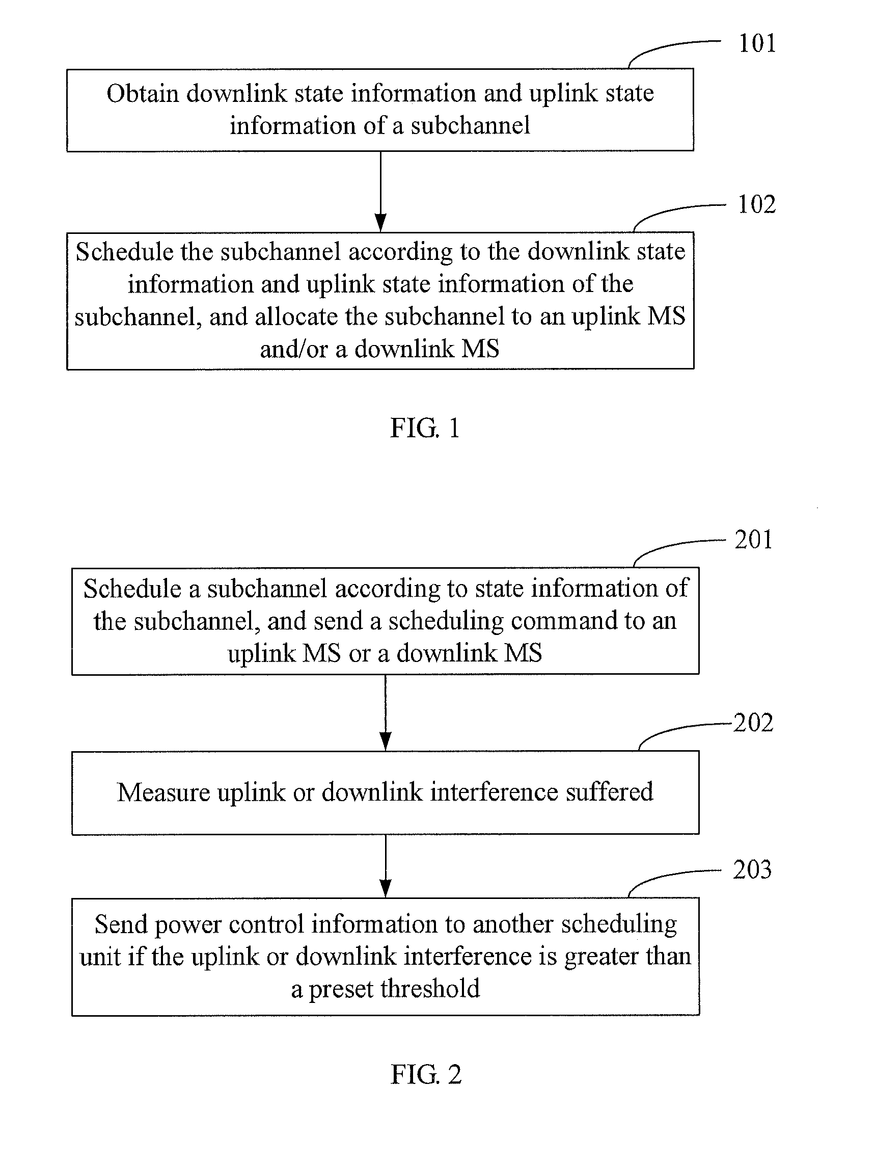 Method, apparatus and system for sharing a subchannel