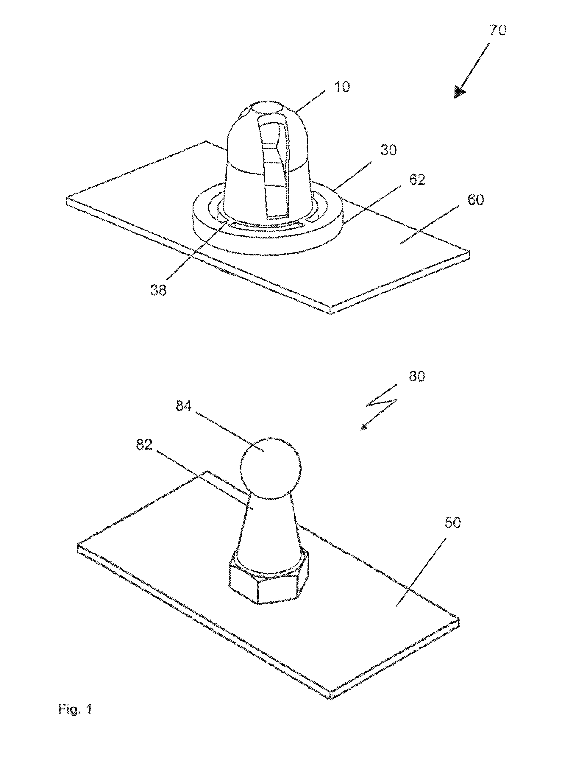 Plug-in coupling and method for the production thereof
