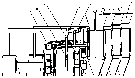 Chain-rail combined type planting device