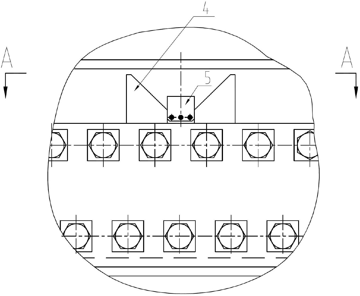 Flange-free connection mode and implementation method for barrel-type tower frame of large size wind turbine