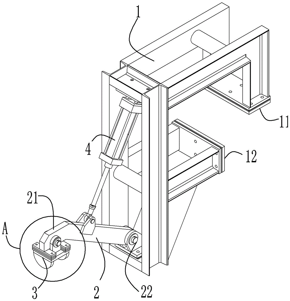 Location device for station loading bell jar