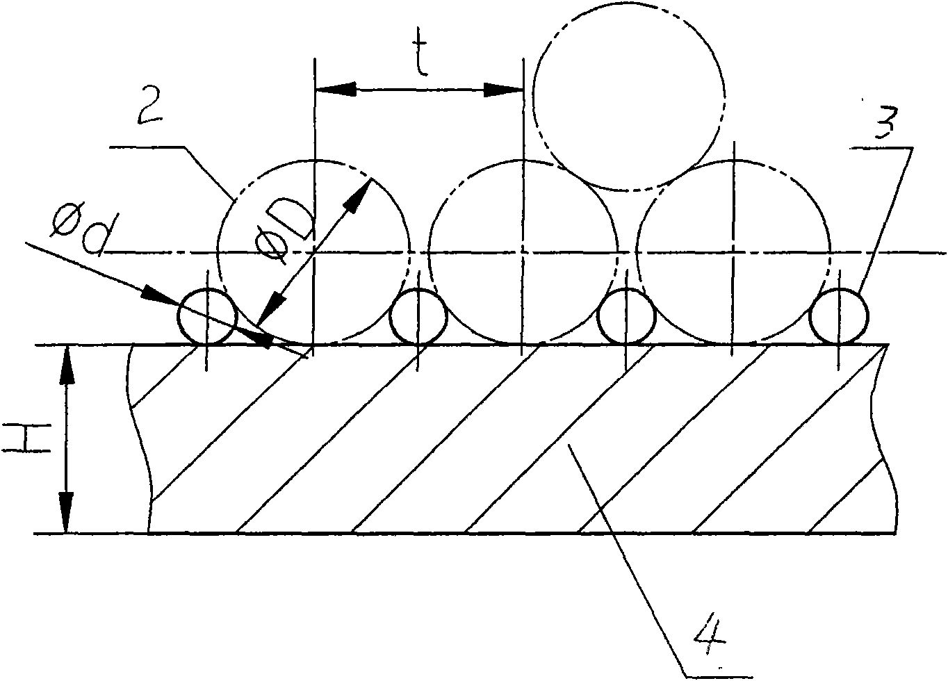 Drum with fold line grooves