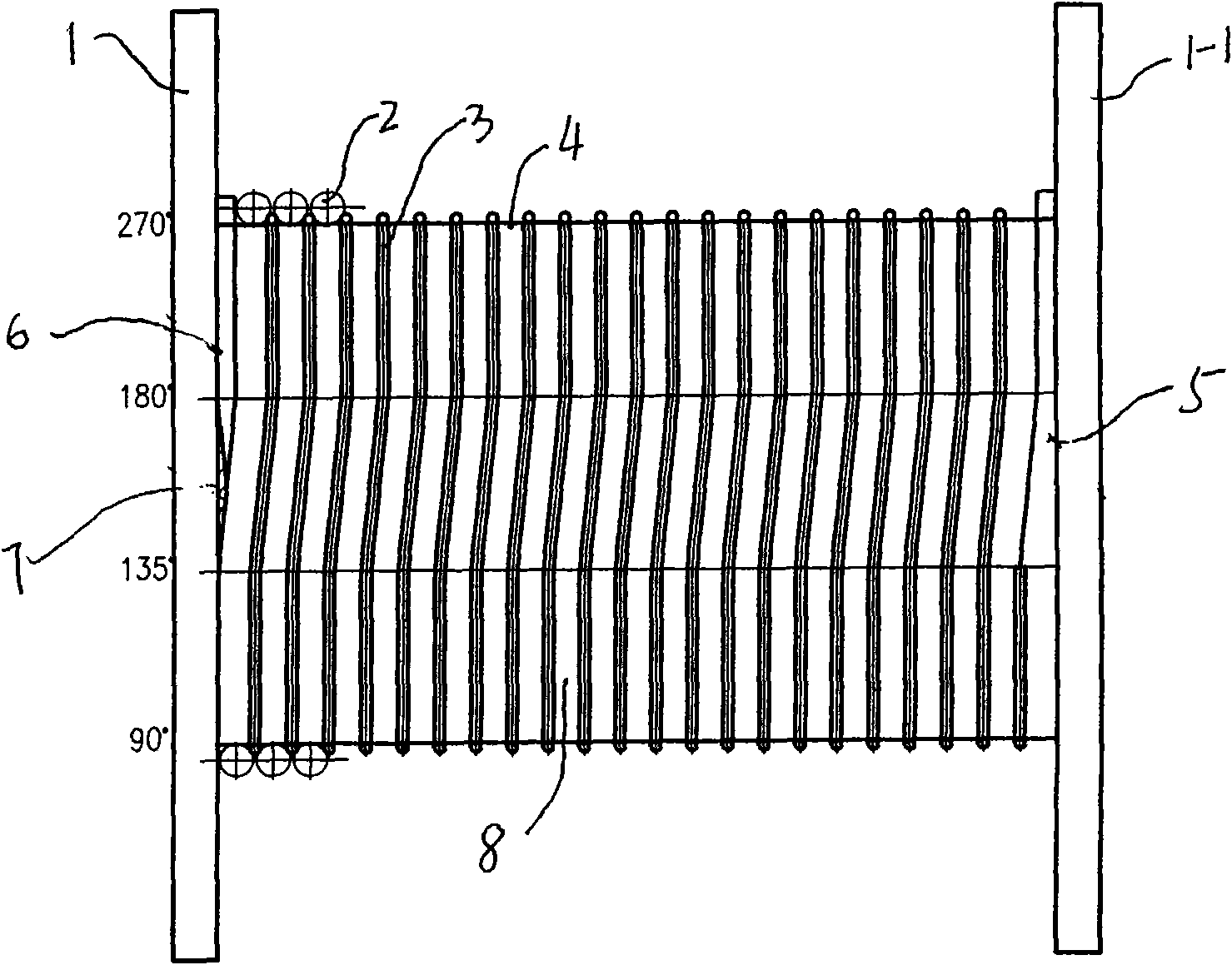 Drum with fold line grooves