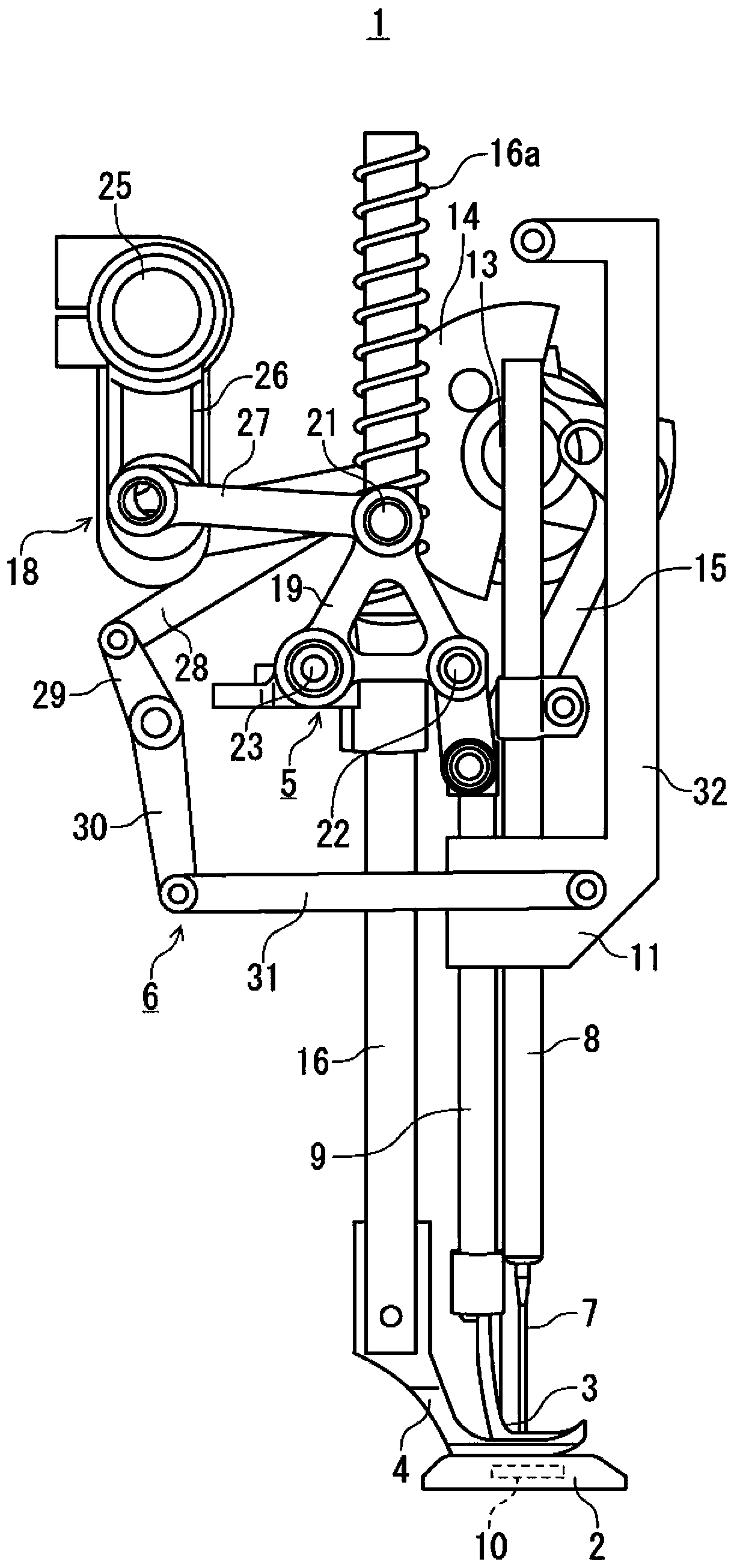 Control method of sewing machine