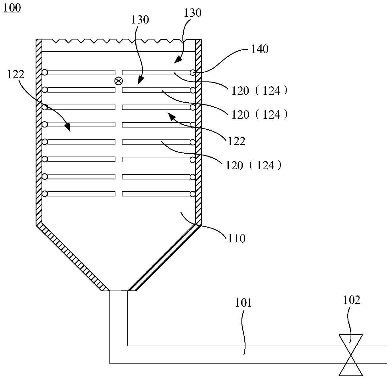 Sludge discharging method of sedimentation tank