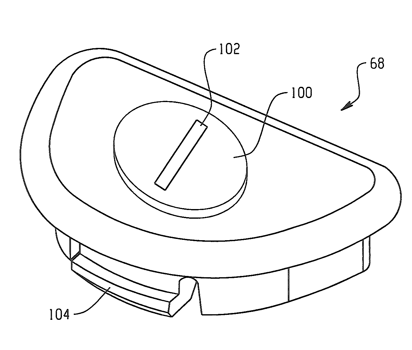 Interchangable access device for a dispenser