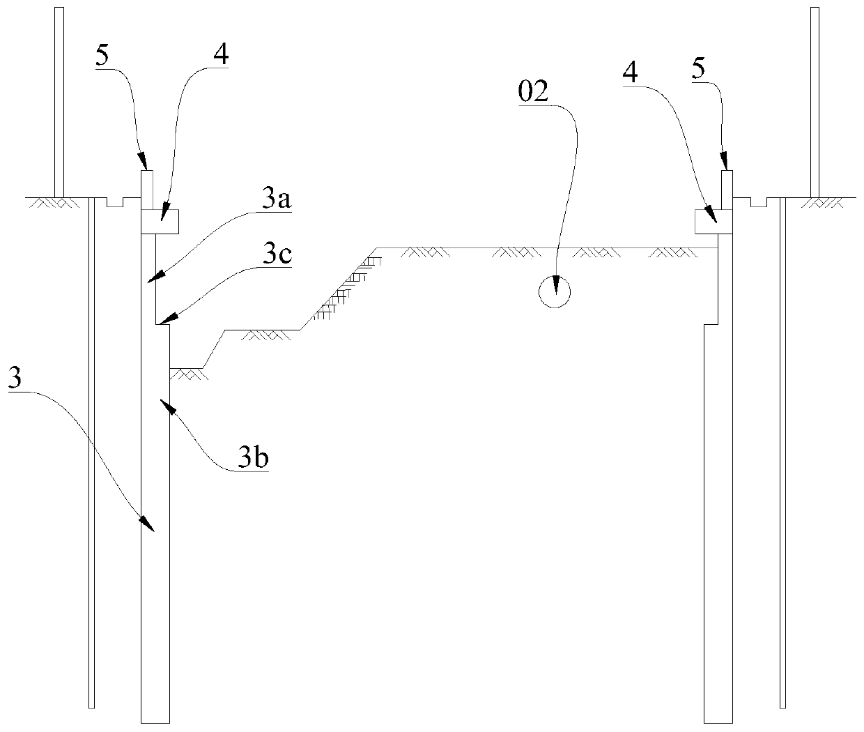 Half-cover excavation construction structure and method suitable for urban rail transit underground station