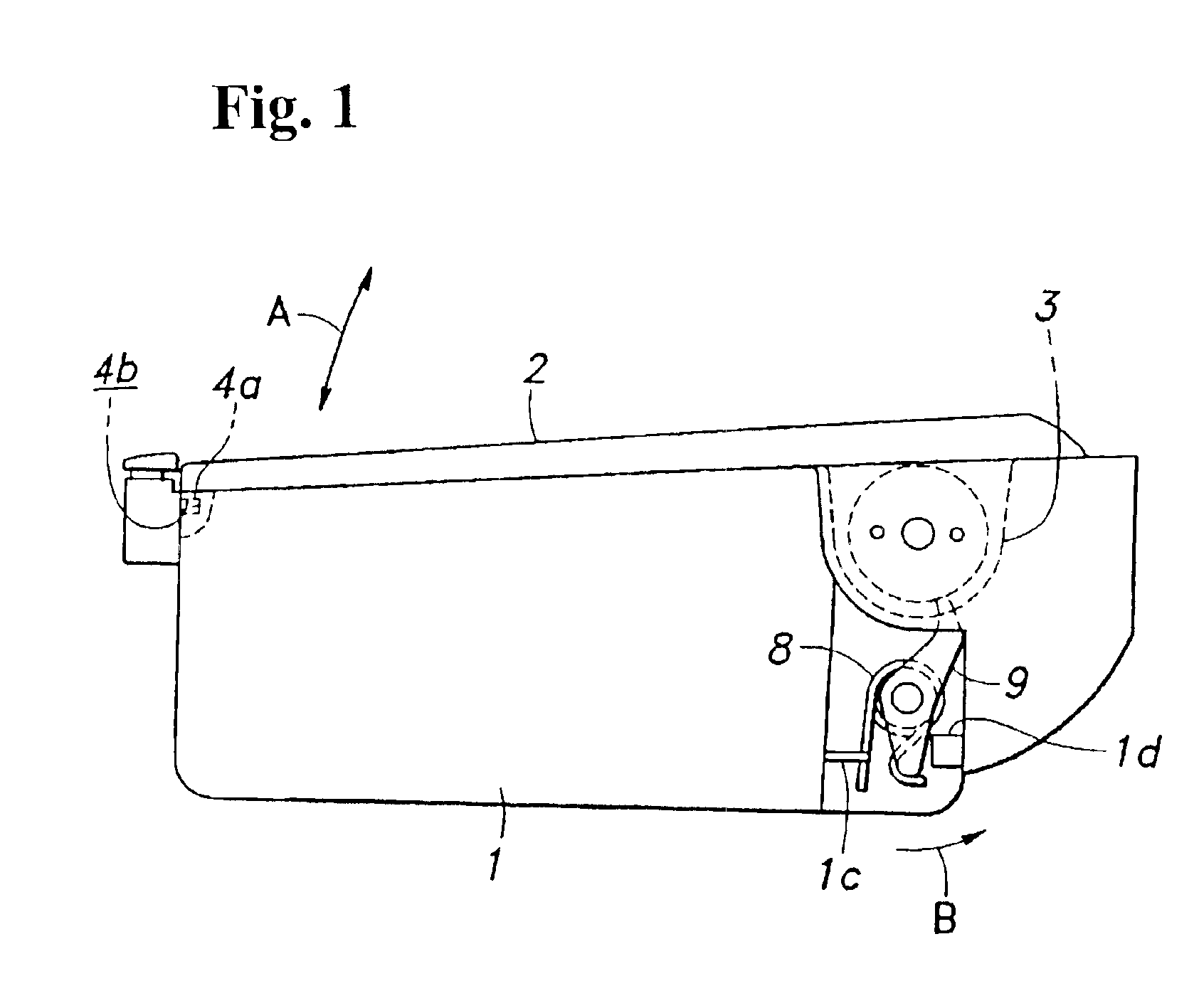 Lid opening device