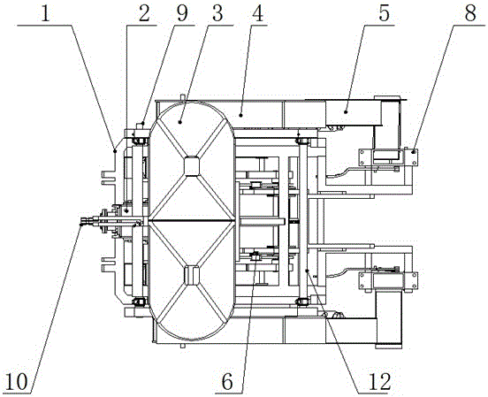 Hole planting machine on potato film