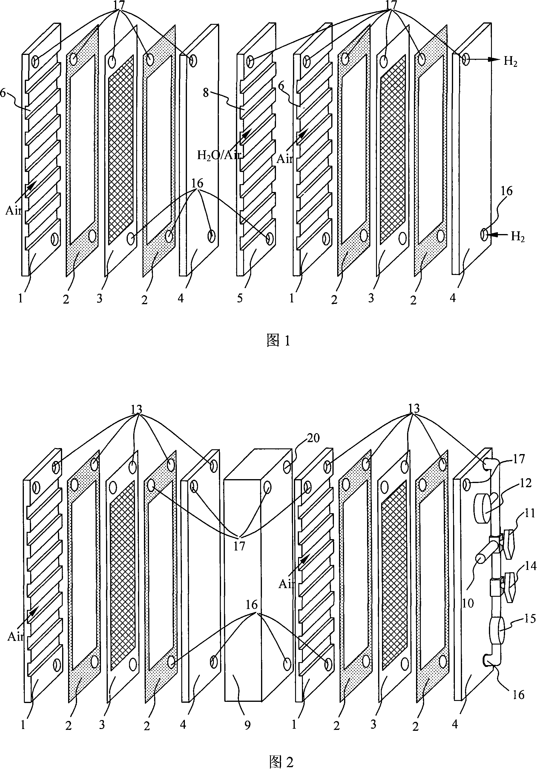 Fuel cell coupling with hydrogen storing unit
