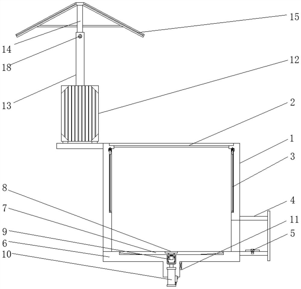 Municipal drainage device capable of removing internal sundries to avoid blockage