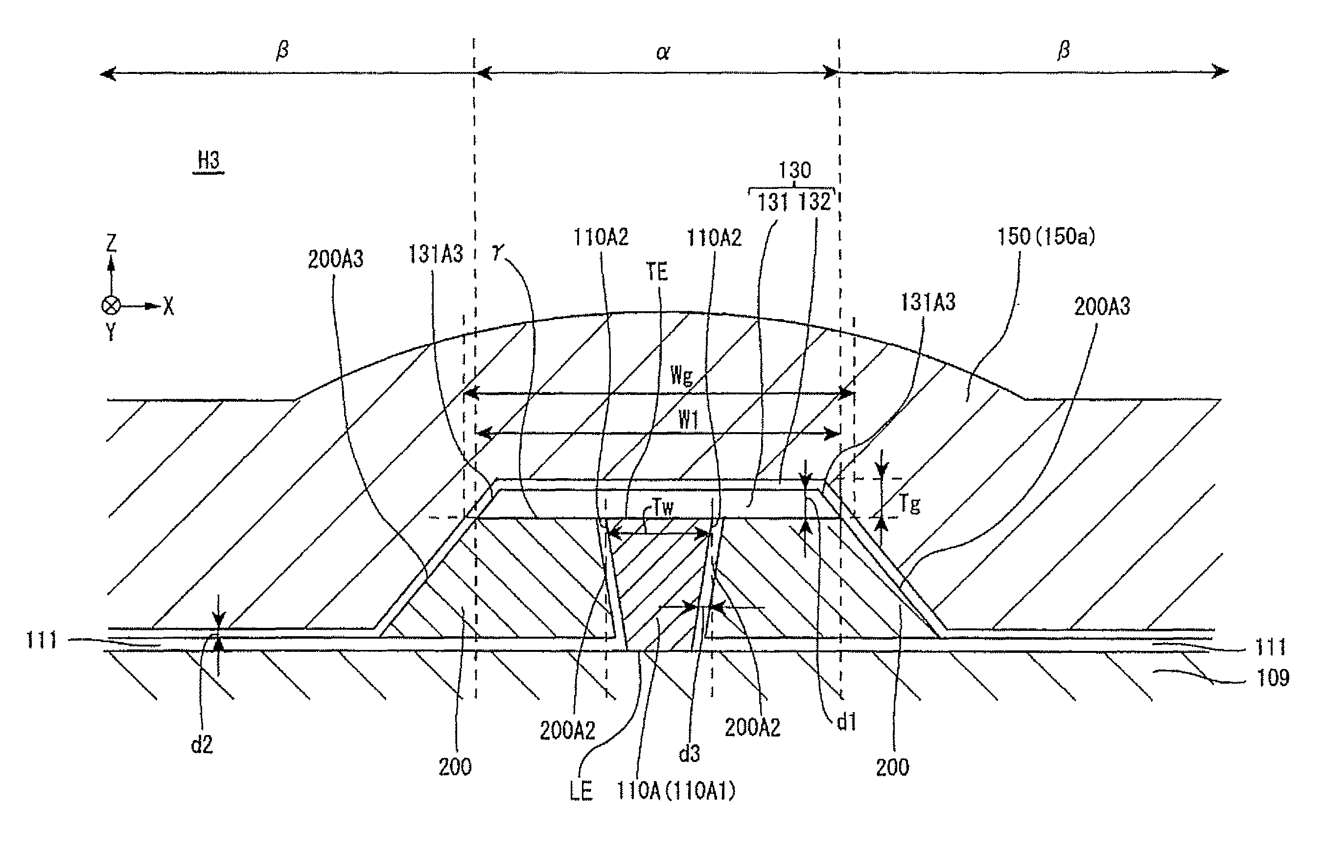 Perpendicular magnetic recording head that suppresses side fringing