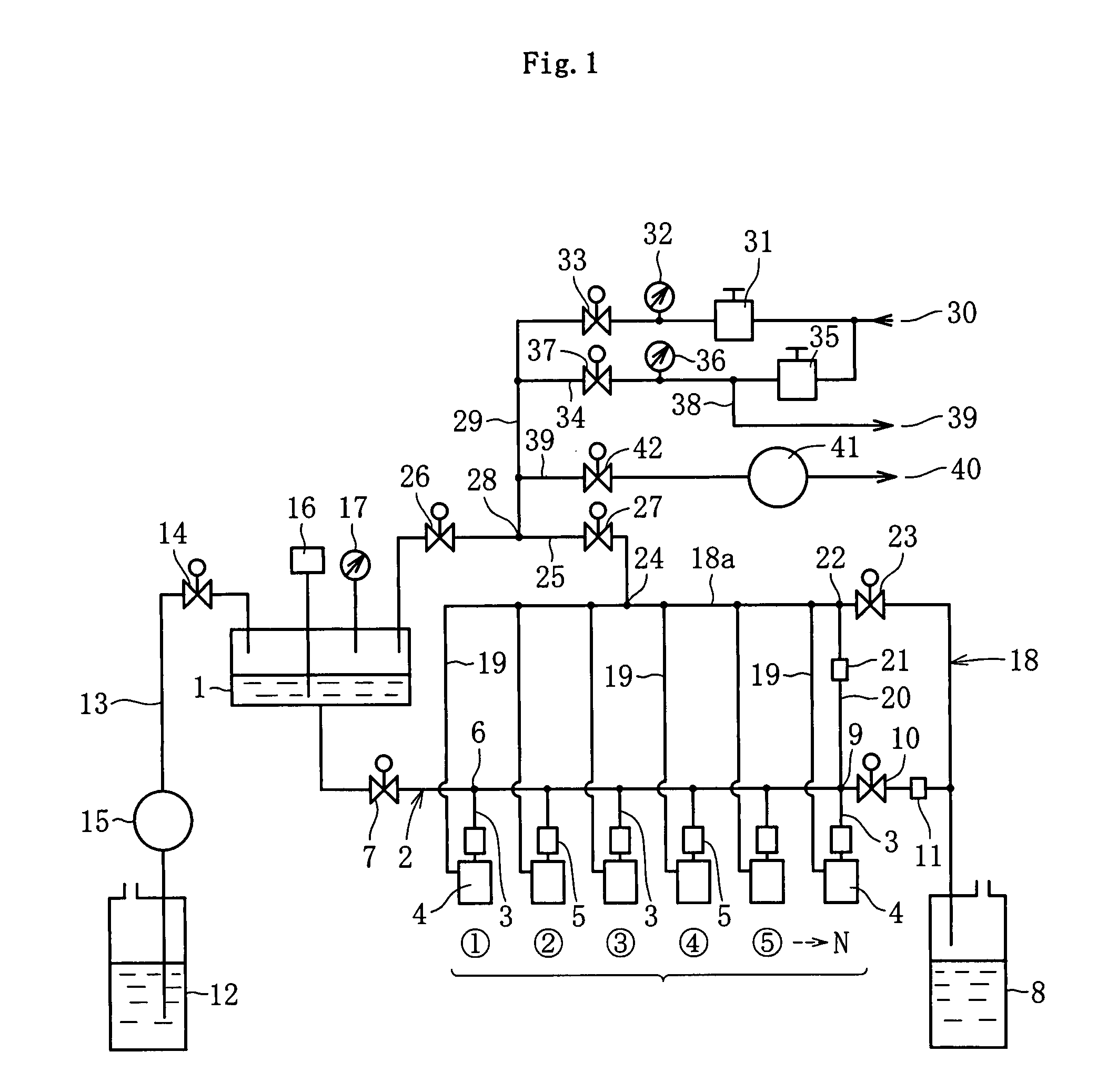 Device for feeding liquid to inkjet heads and device for wiping inkjet heads