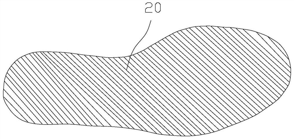 One-piece molded shoe sole and its manufacturing mold and production method