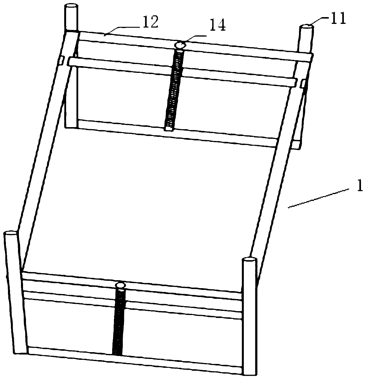 Position adjusting device for cable conveyor for cable laying