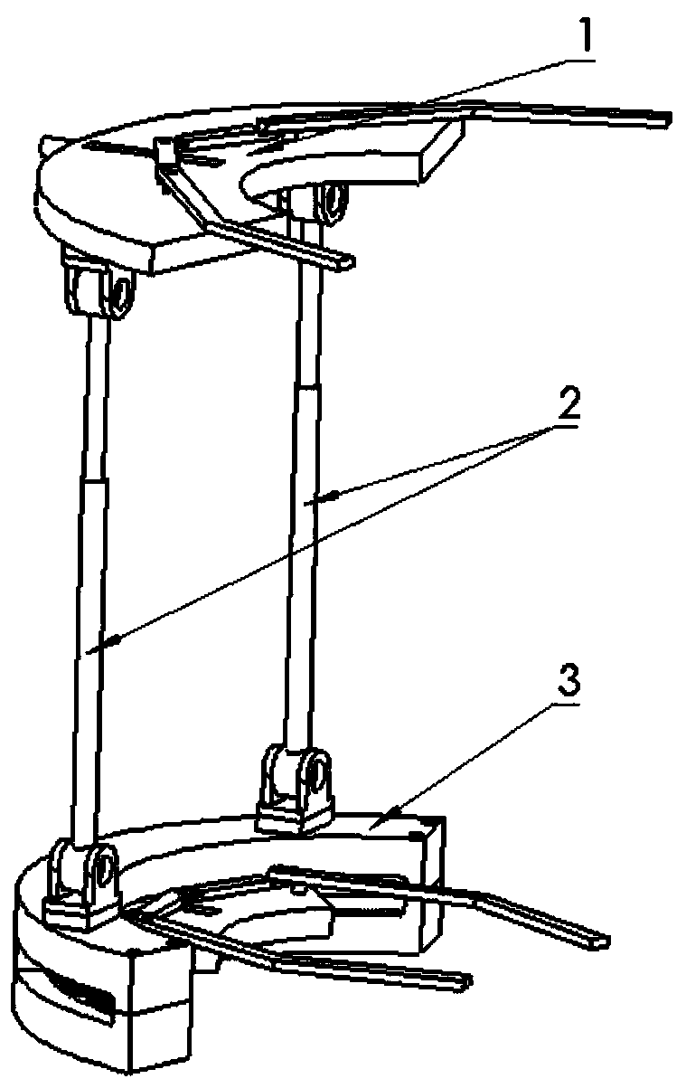 Alternative moving mechanism applied to pipeline frame of offshore oilfield wellhead platform