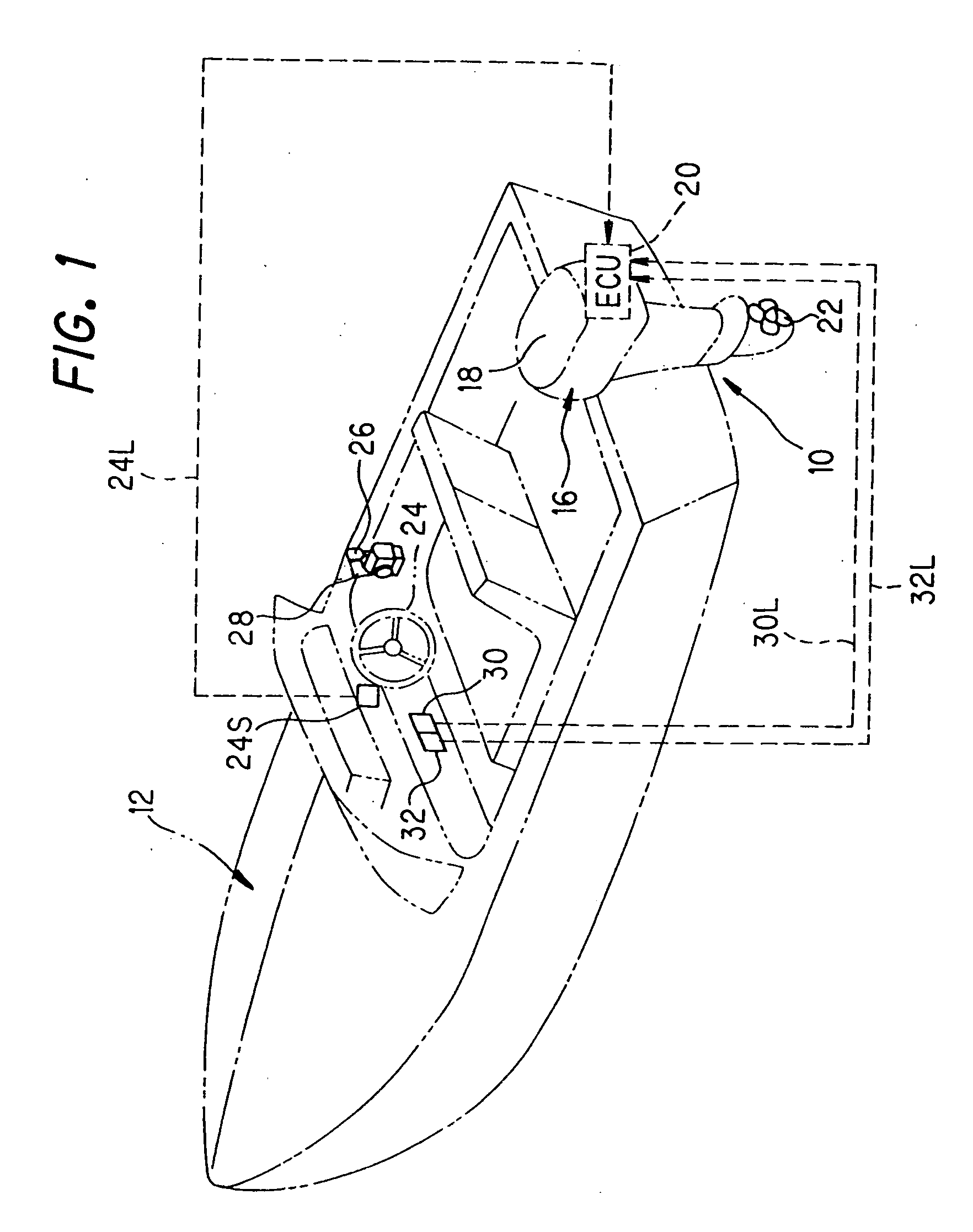 Outboard motor steering system