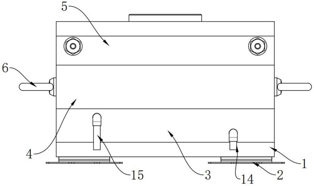 Glass processing hot suction forming mold