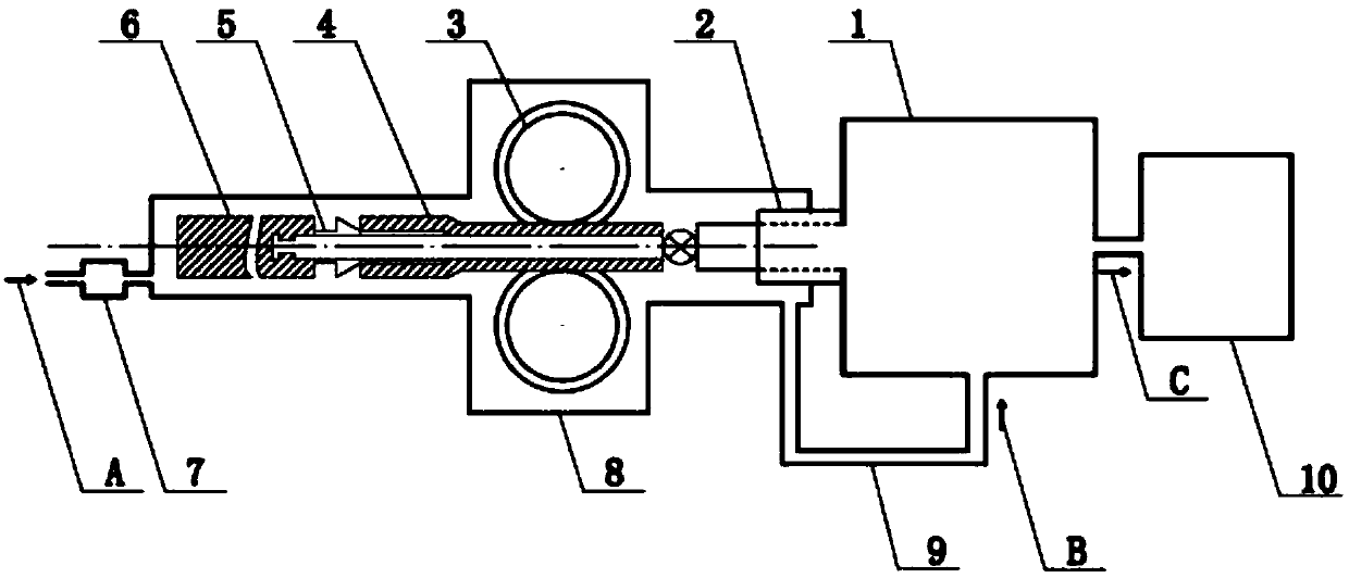 A device and method for recovering waste heat from perforating equipment in a steel pipe plant