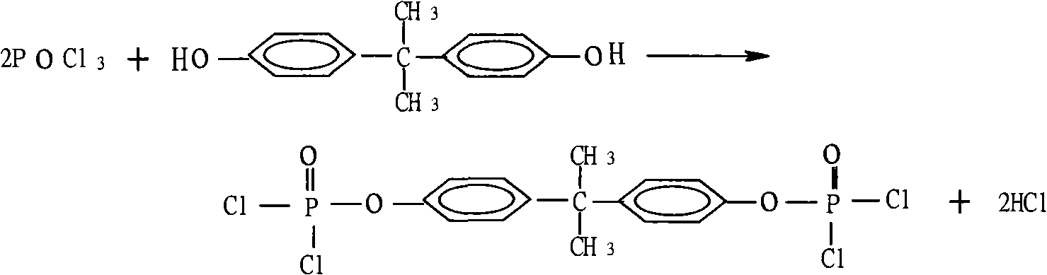 Method for quantitatively analyzing residual phosphorus oxychloride