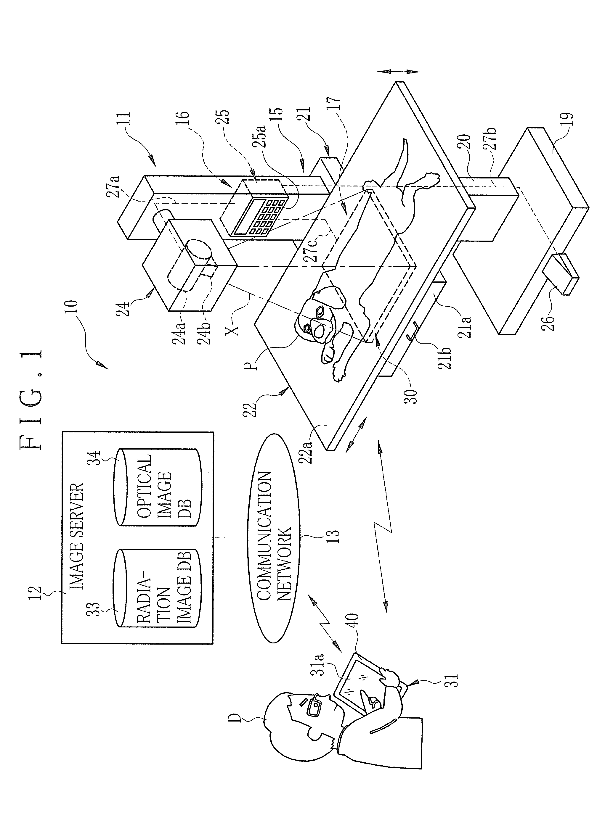 Console device of portable type, control method and radiographic imaging system