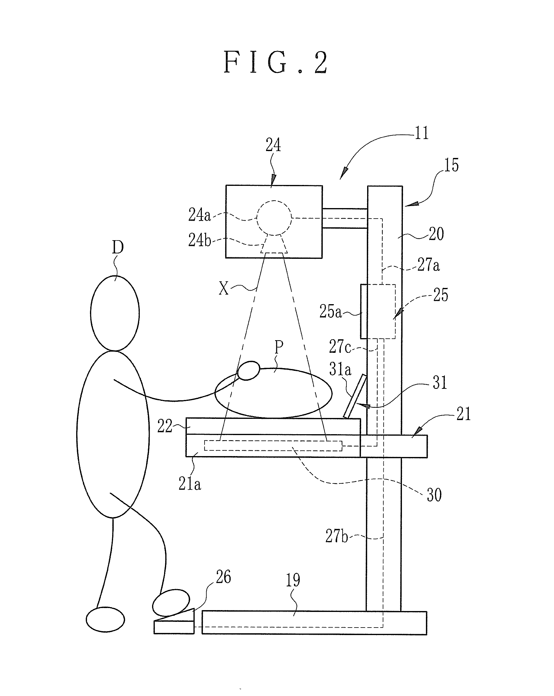 Console device of portable type, control method and radiographic imaging system
