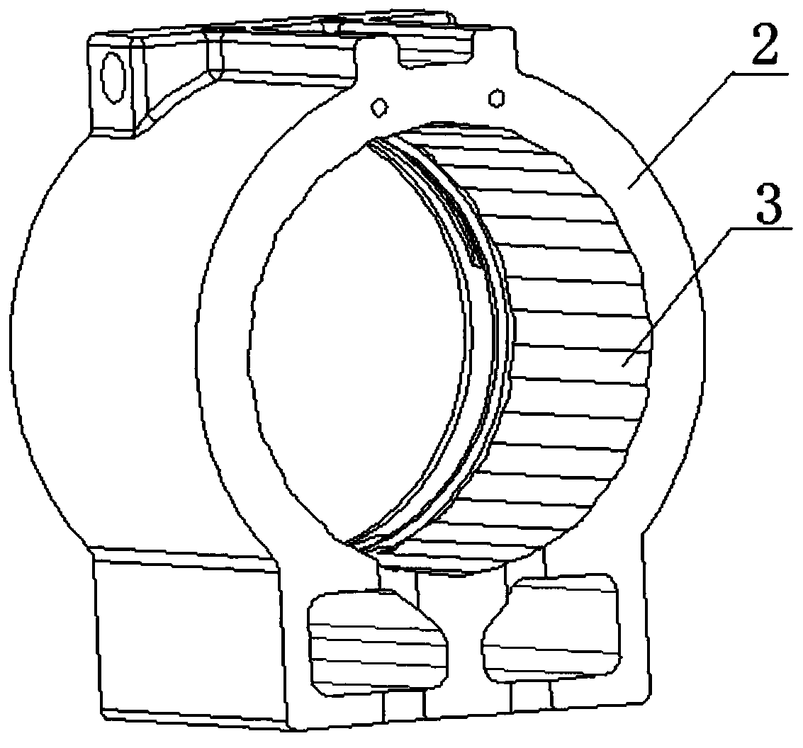 Stator core cooling structure and motor cooling system