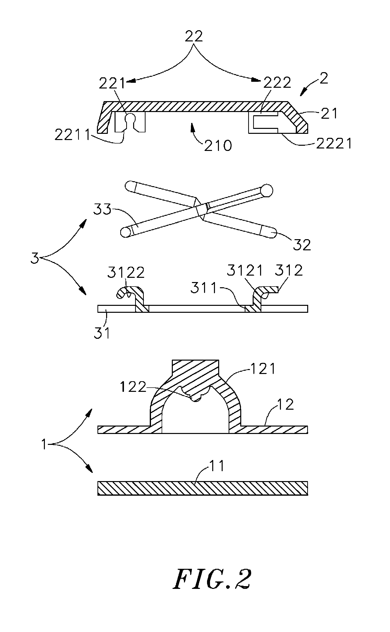 Key switch structure for input device