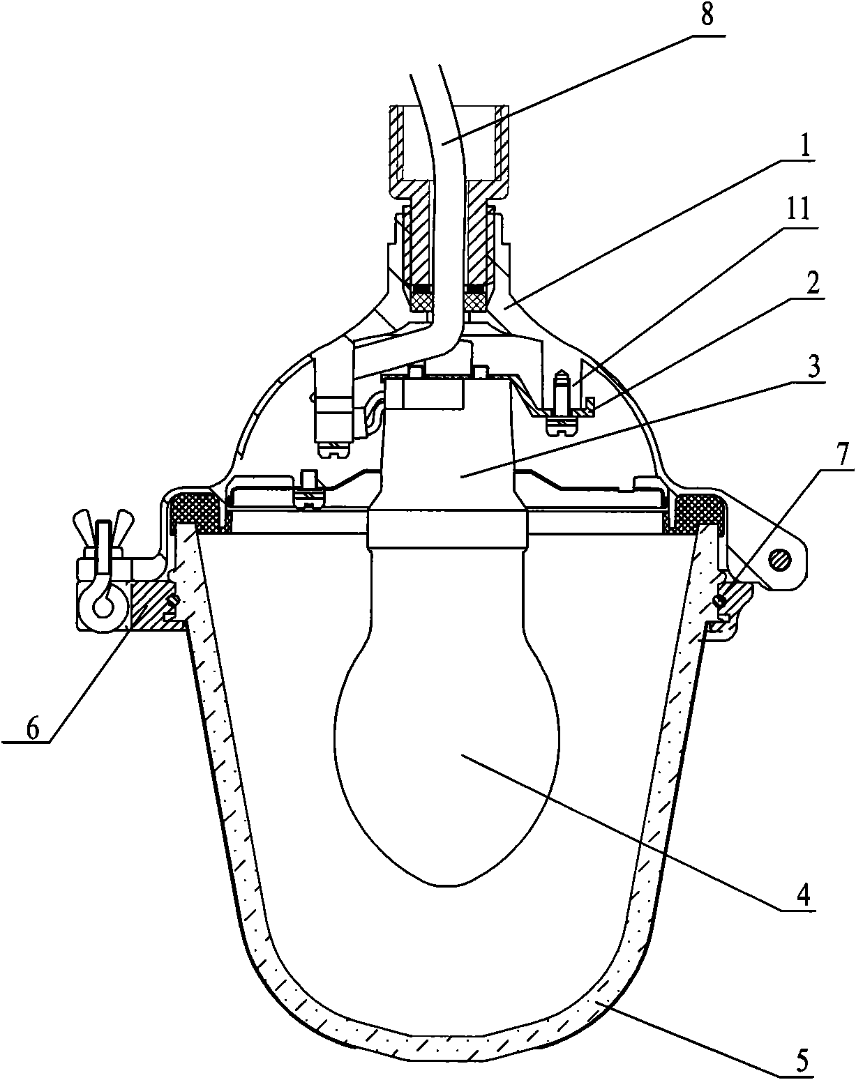 Anti-glaring floodlight