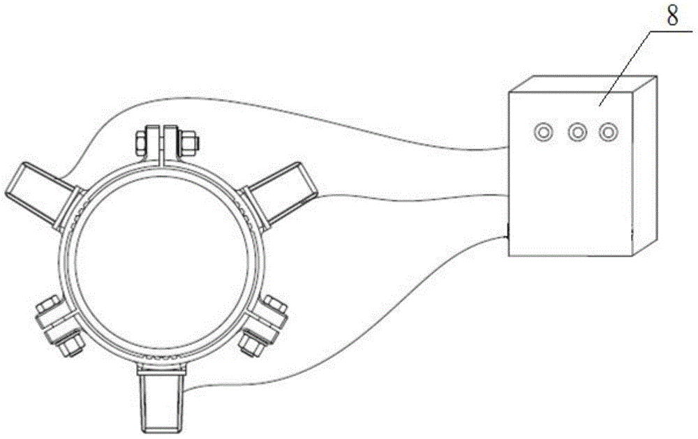 Annular magnetic ultrasonic transducer applicable to pipeline installation