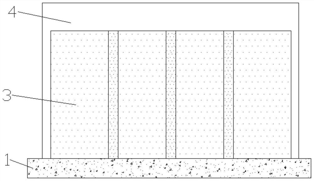 A construction method using vertical formwork as the base surface of pre-paved anti-adhesive self-adhesive waterproof membrane