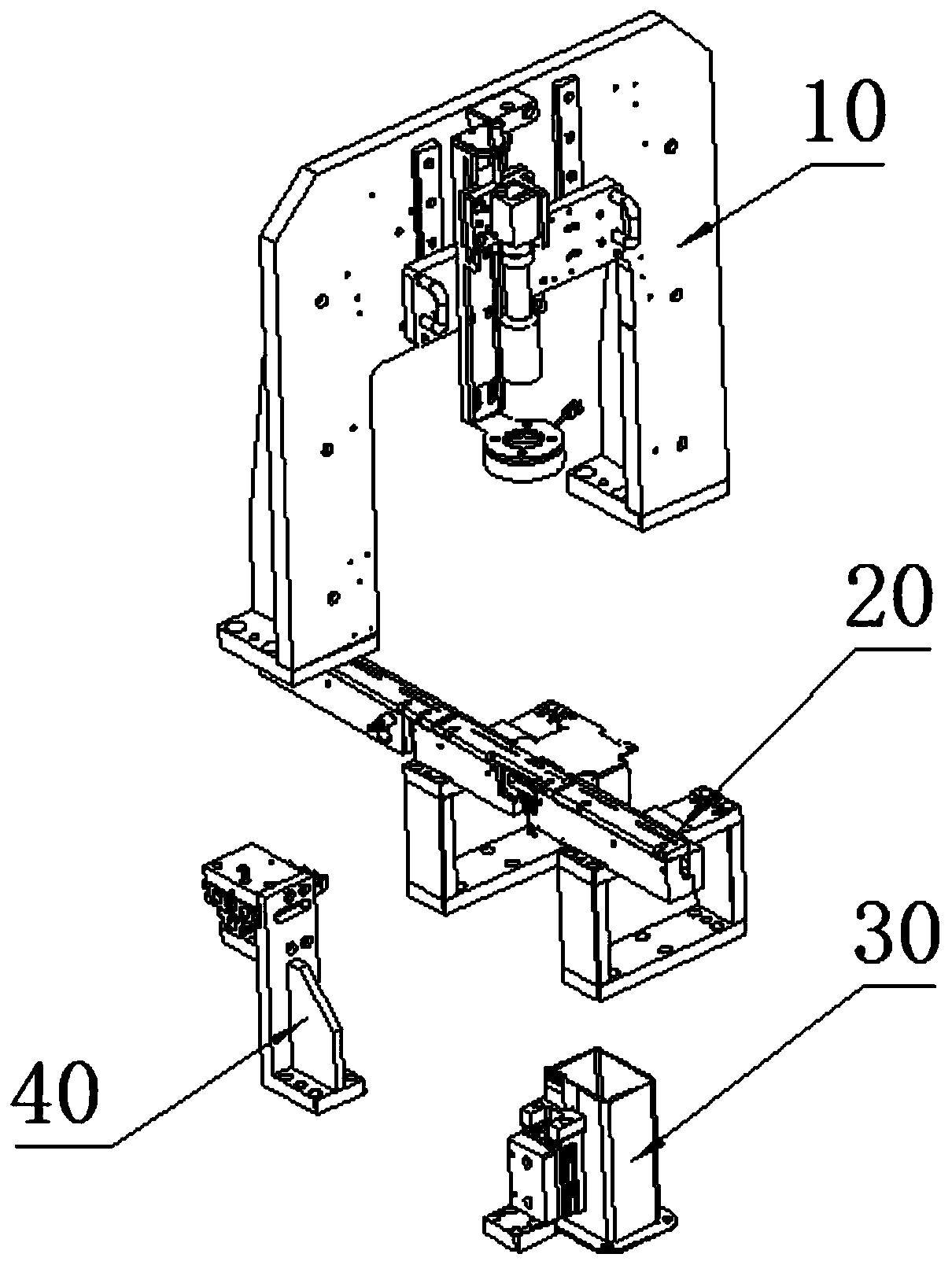 Device for high-speed detection of small hole of cartridge shell body