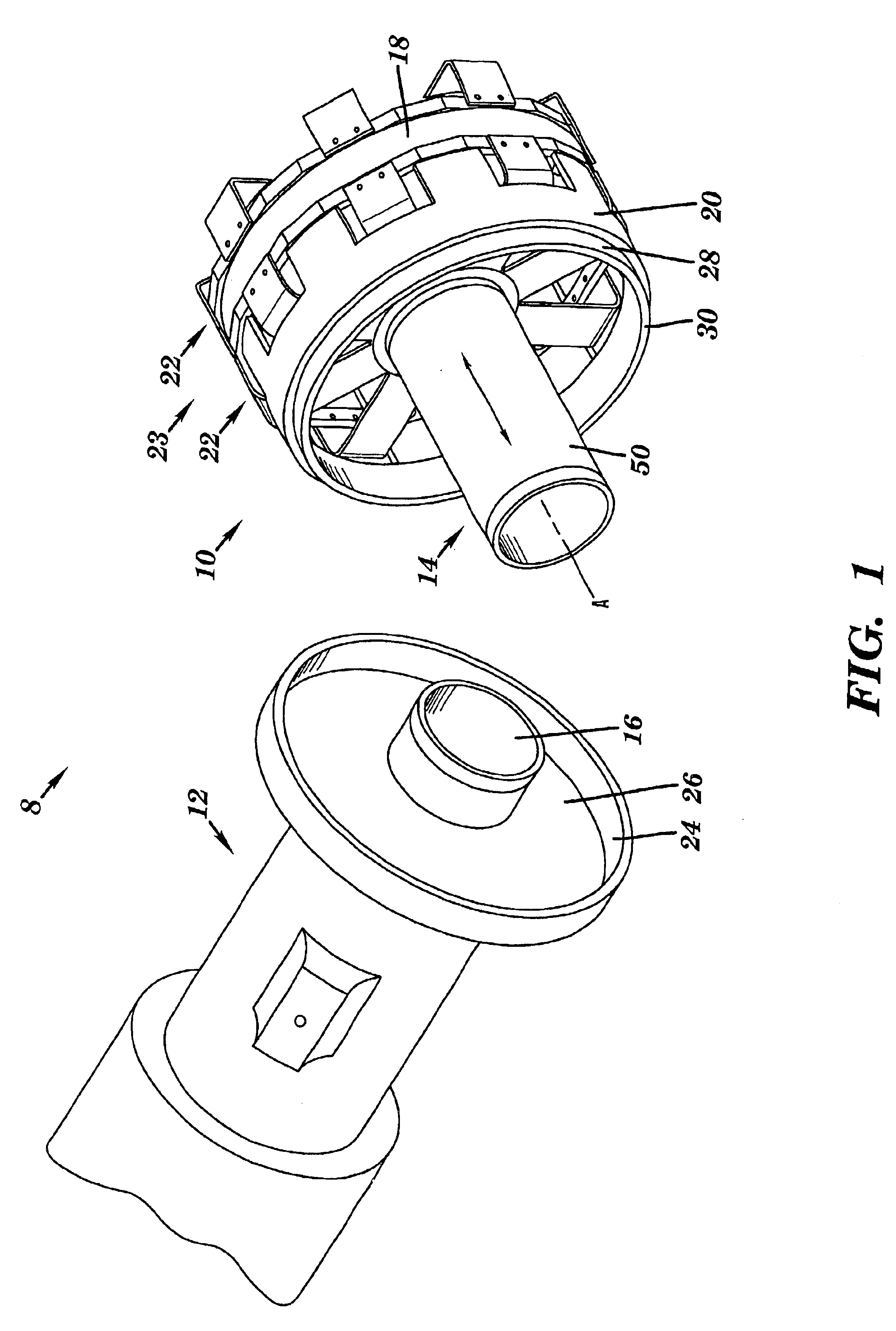 Reciprocating device and linear suspension