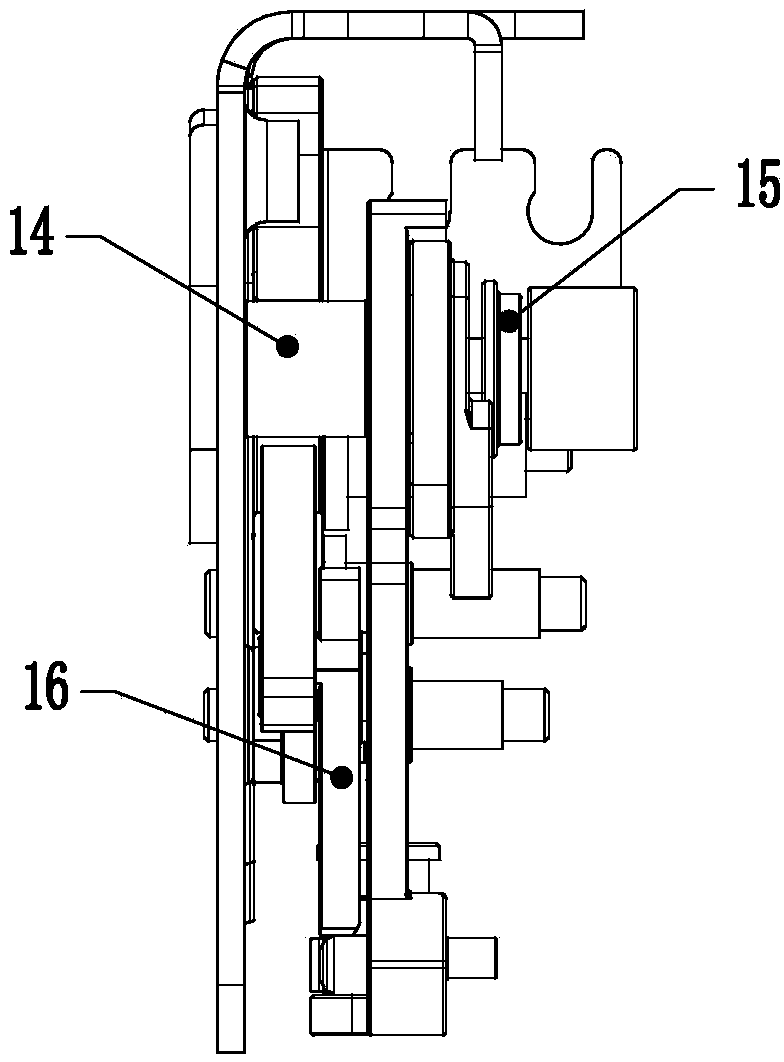 Side door lock transmission mechanism